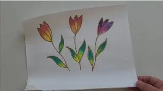 Using freezer paper for silk painting 