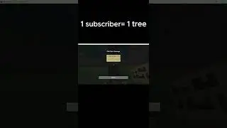 Planting trees for each Subscriber #minecraft #shorts #tiktok