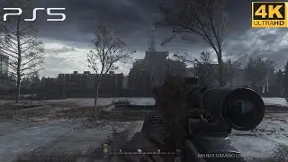 Call Of Duty Modern Warfare Remastered Pripyat Ukraine War All Ghilled Up - PS5 Gameplay 4K 60fps
