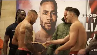 THAT'S MY BELT! - TROY WILLIAMSON & JOSH KELLY TOY WITH EACH OTHER AS THEY BOTH WEIGH IN / FACE-OFF