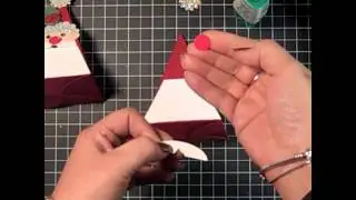 Stampin' Up! Tutorial- Petal Cone Santa for Christmas