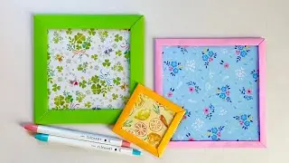 【折り紙】額縁・フレームの作り方／Origami Photo frame How to make it