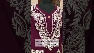 Rayon Chikankari Kurti | Lucknowi chikankari #fashion #clothing #dress #lucknowi #viral #india