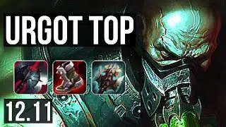 URGOT vs FIORA (TOP) | 10 solo kills, 2.5M mastery, 1400+ games, 11/2/3 | EUW Diamond | 12.11