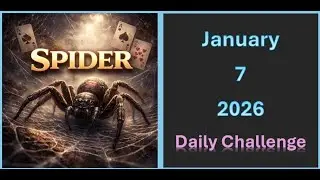 Spider Solitaire January 7, 2026 - Microsoft Daily Challenge