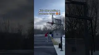 HOW KIDS CELEBRATE AFTER GETTING A BUCKET 🏀🤣😭 #basketball #shorts