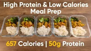 Coconut Curry Chicken Bowl | High Protein & Low Calories | Meal Prep