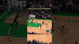 A Perfect Example of Modern (NBA/Basketball) Team Defense (Boston Celtics edition) #shorts