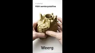 3D printed Peek: 100MPa tensile strength and up to 250&deg;Celsius!
