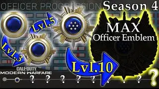 MAX Officer Progression Emblem for Season 4 of MW!
