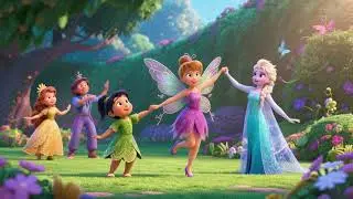 Elsa and the Garden Fairy Dance 2 🌸❄️✨ | Enchanting Winter Garden Adventure with Dancing Fairies