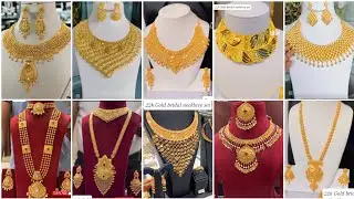 Royal Gold Bridal Necklace Set Designs 2025 | Trending Luxury Wedding Gold Jewelry