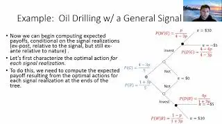 Value of Information - An Example with General Signal Precision