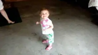 Baby Taylor R dancing to Boom Boom Pow