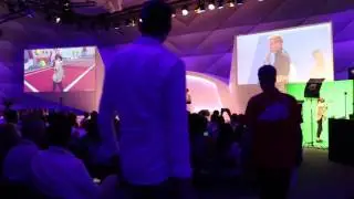 Live on stage mixed reality demo at dmexco 2016 by Innoactive