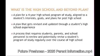 Future Freshman 2025 Counselors Presentation