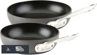 All Clad HA1 Hard Anodized Non Stick Fry Pan Set 2 Piece 8