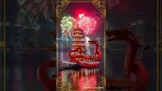 Lunar New Year Magic: AI Pagoda and Mythical Fireworks 🐍🐉✨