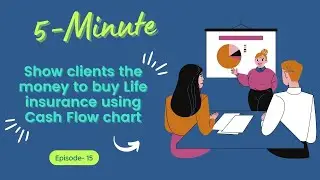 No Money Objection  Show clients the money to buy Life insurance using Cash Flow chart | EP-15 | Eng