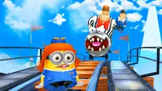 Airline Bob Vs The Villaintriloquist ! Throwing Jack in The boxes - Boss battle