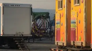 West coast amusements setup day 1 kamloops fall fair 2025 video 📹 