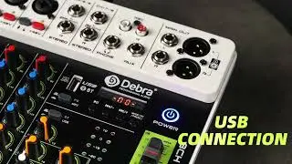 Debra V8 8-Channel Audio Mixer DJ Console with Bluetooth 5.0 48V