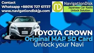 Toyota CROWN 2016 Navigation radio unlock sd map card - #JAMAICA from NavigationDisk