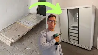 Montagem de M&oacute;veis em Recife - Arm&aacute;rio 2 portas correr 4 gavetas Bartira Fortaleza II