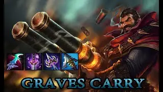 LETHALITY GRAVES EASY CARRY 1v9! BUILD GAME! Season 12 | Gameplay | LEAGUE OF LEGENDS