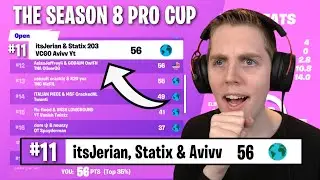 I Got 11th PLACE In The FIRST Tournament Of Season 8! (INSANE)