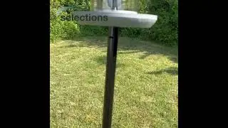 Pole Mounted Metal Bird Seed Feeder Table with Dome Roof #modernbirdtable