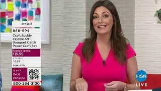 Craft Buddy Crystal Art Bouquet Cards Paper Craft Set of...