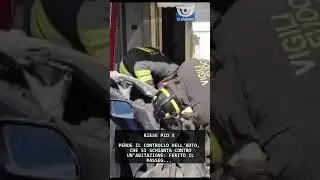 PERDE IL CONTROLLO DELL'AUTO, CHE SI SCHIANTA CONTRO UN'ABITAZIONE: FERITO IL PASSEG... | 10/10/2025