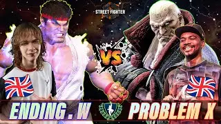 SF6 🔥 RYU &diams; ENDING WALKER  VS  PROBLEM X &diams; M.Bison 🔥 Best High-Level Gameplay &diams;