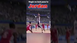 ICONIC DUNK - Magic Johnson throws the no look pass to Michael Jordan in the 1992 Olympics! 📼