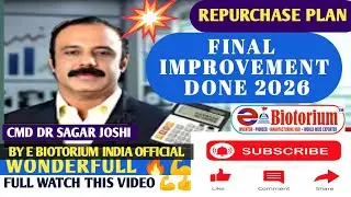 Repurchase Plan Final Improvement Done 2026 #e biotorium