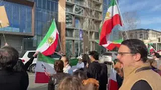 San Jose protest to support Iranian revolution against Islamic tyranny