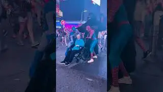Kindness in Times Square 🌟 Elderly Woman's Superhero Rescue #kindness #superheroes #shorts