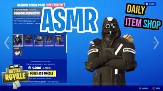 ASMR Fortnite NEW Shadow Strike Bundle Pack Daily Item Shop Update 🎮🎧 Relaxing Whispering 😴💤