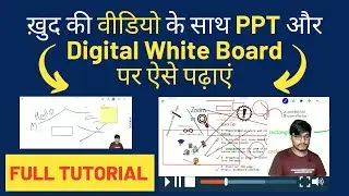How to write on screen? How to make educational video with Pen-Tablet? | OBS Complete Tutorial