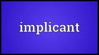 Implicant Meaning