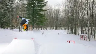 POV Snowboarding in the front yard!