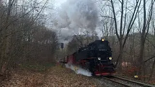 Herbstdampf auf der Brockenbahn Teil 1