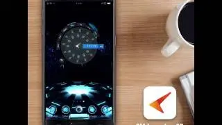 Neon Alien Girl 3D Theme- Google Play 2017 best launcher Theme