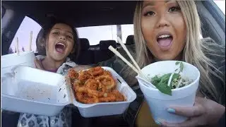 PHO & SPICY CALAMARI MUKBANG|LALALOVES