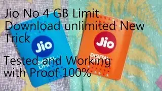 Reliance Jio Download unlimited [No 4 GB Limit] Tested and working 100%