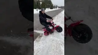 THE BEST MINI BIKE ON THE MARKET #frp #frpminibike #snow #offroad