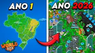 Simulei 2026 ANOS de EVOLUÇÃO no WorldBox!