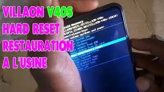 comment r&eacute;initialiser villaon v40s: enlever la  protection  sch&eacute;ma-code pin -tuto  facile