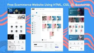 Free Ecommerce Website Frontend Created Using HTML, CSS, JS, Bootstrap